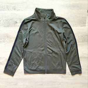 Under Armour Boy's Green Full Length Zip-Up Long Sleeve Logo Jacket Large L